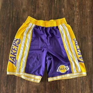Vintage Lakers basketball shorts